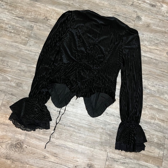 Punkrave striped victorian shirt - Picture 4 of 5